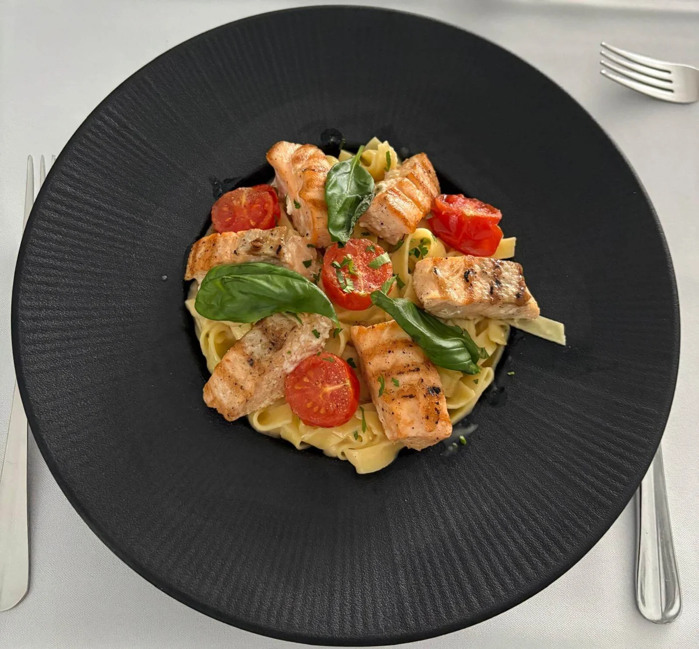 Massa com legumes